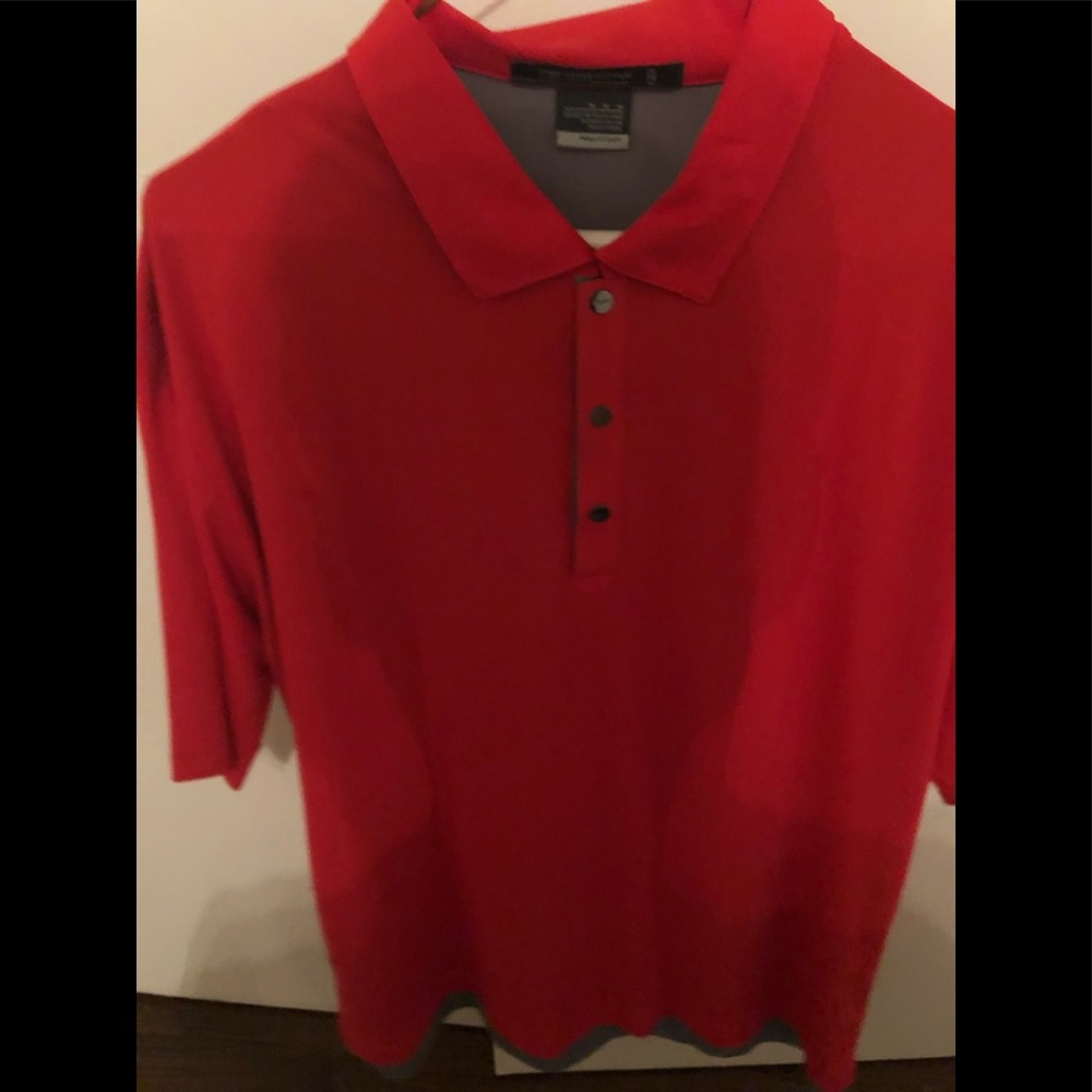 Nike fit dry like new red golf shirt M